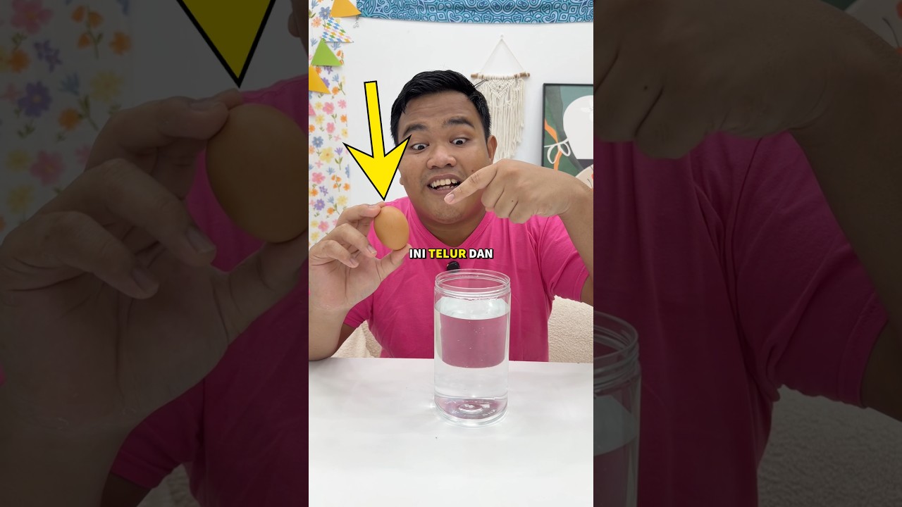 Eksperimen Telur Mengapung Dalam Air Garam