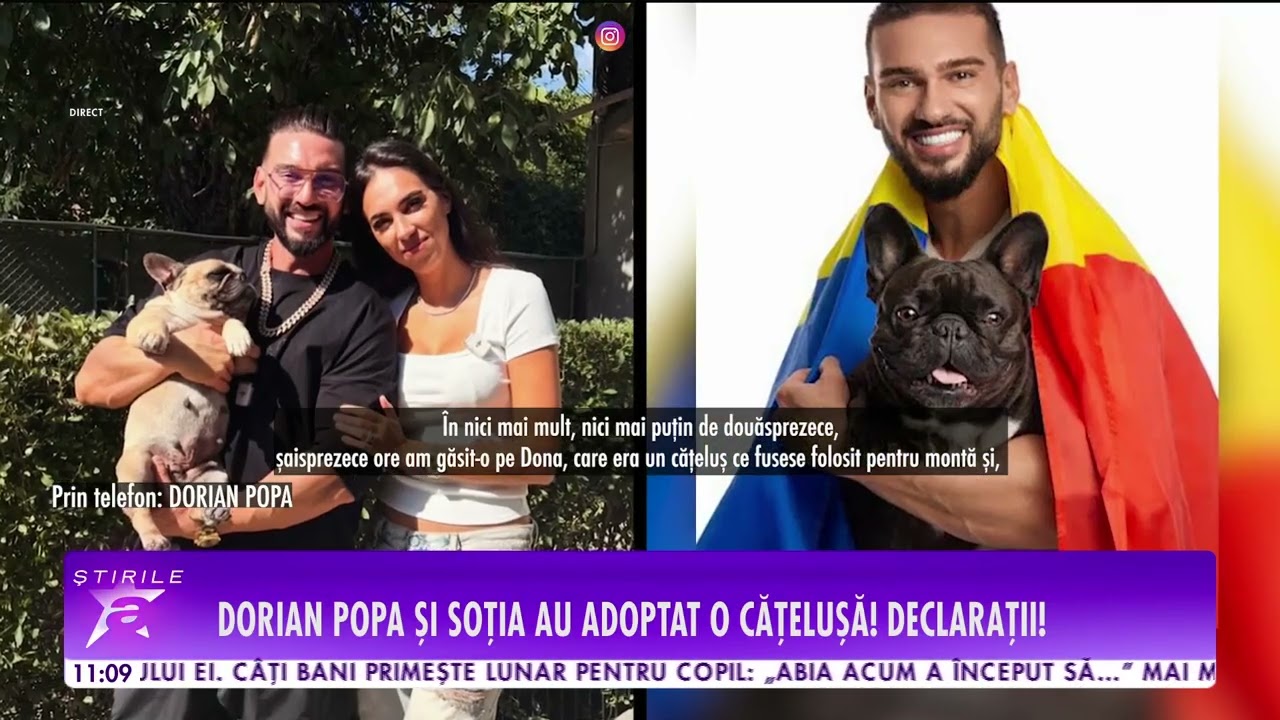 Adrian Popa adoptă o cățelușă după pierderea lui Cheluțu