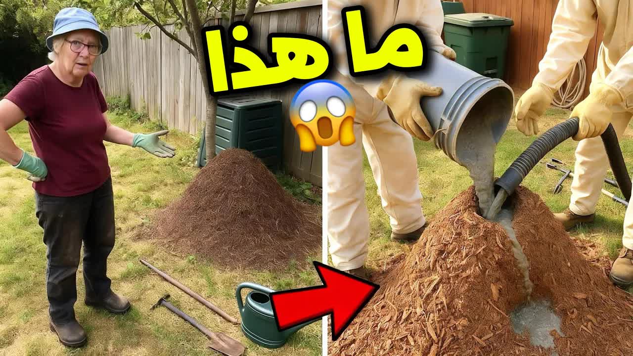 اكتشاف مستعمرة نمل نار ضخمة في حديقة منزل