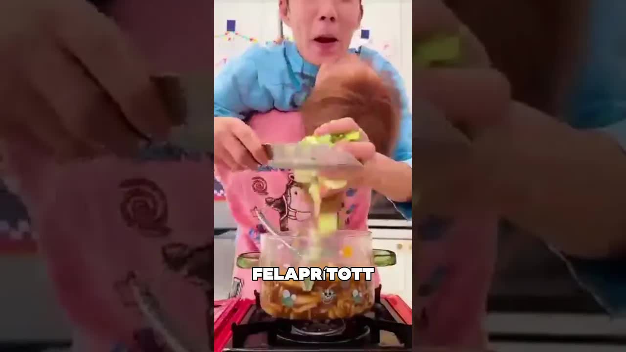 A fiú titokban javította a tésztát