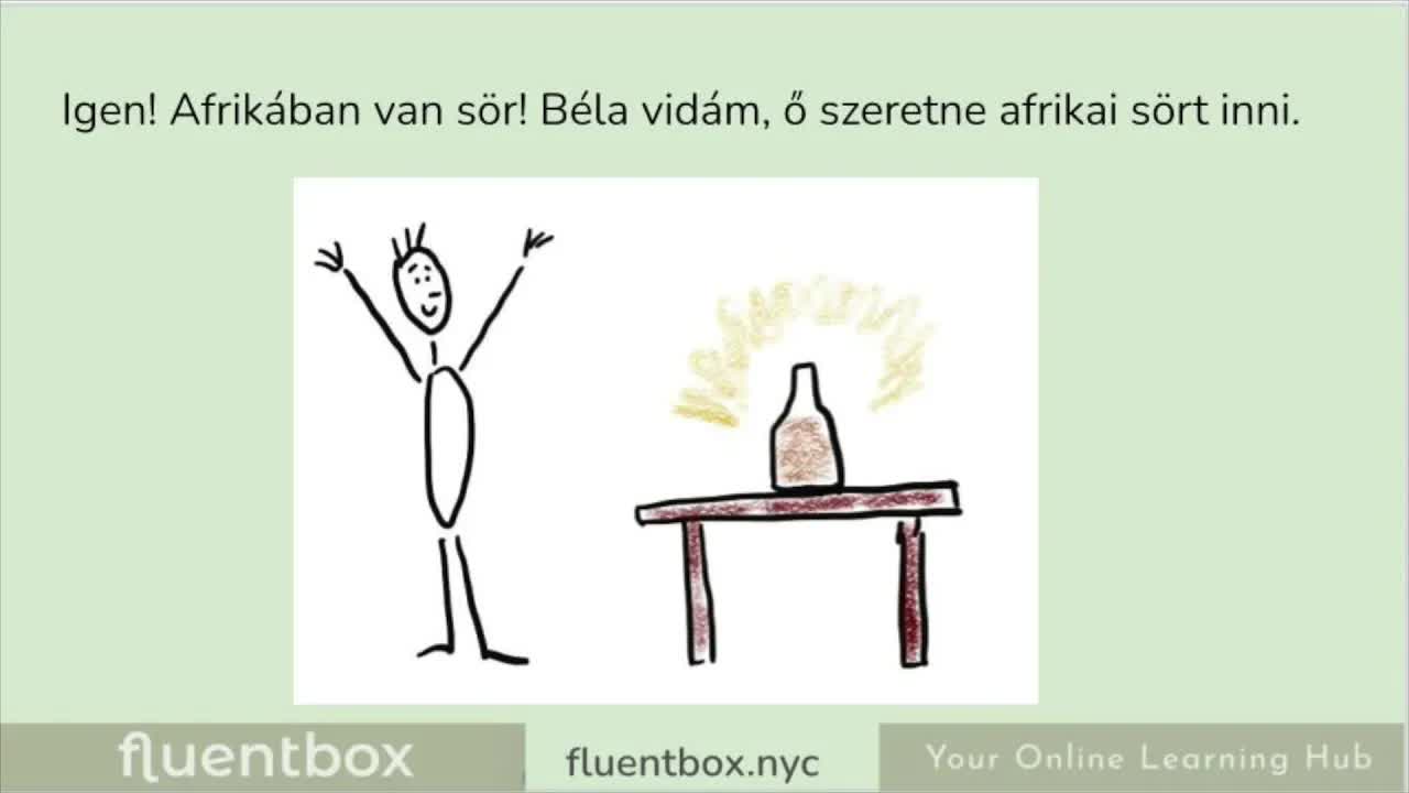 Béla sört szeretne inni egy vicces történetben