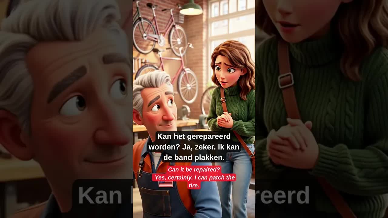 Mijn fietsband is lek