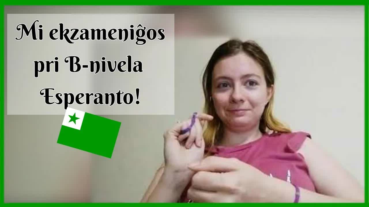 Mi pretiĝas por la B-nivela ekzameno