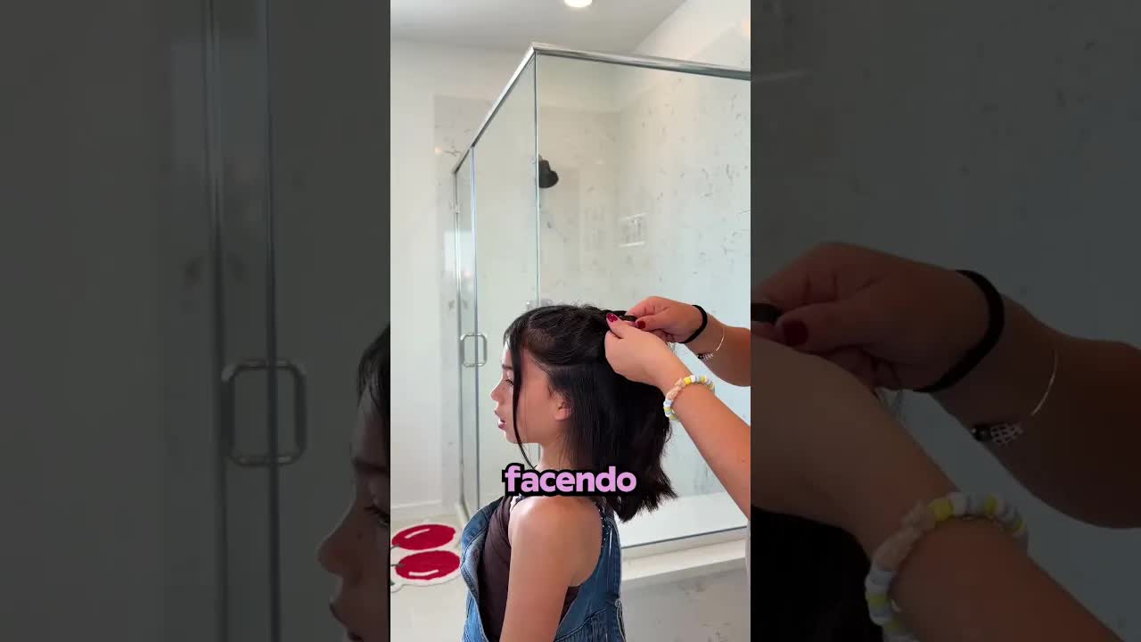 Crea treccine alla figlia con effetto speciale
