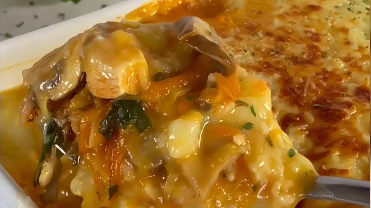 Empadão de frango com legumes e puré