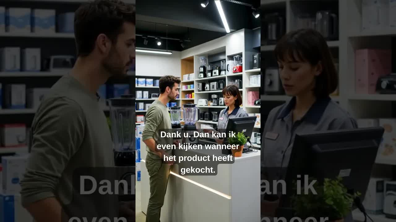 Klacht over een defecte blender in de winkel