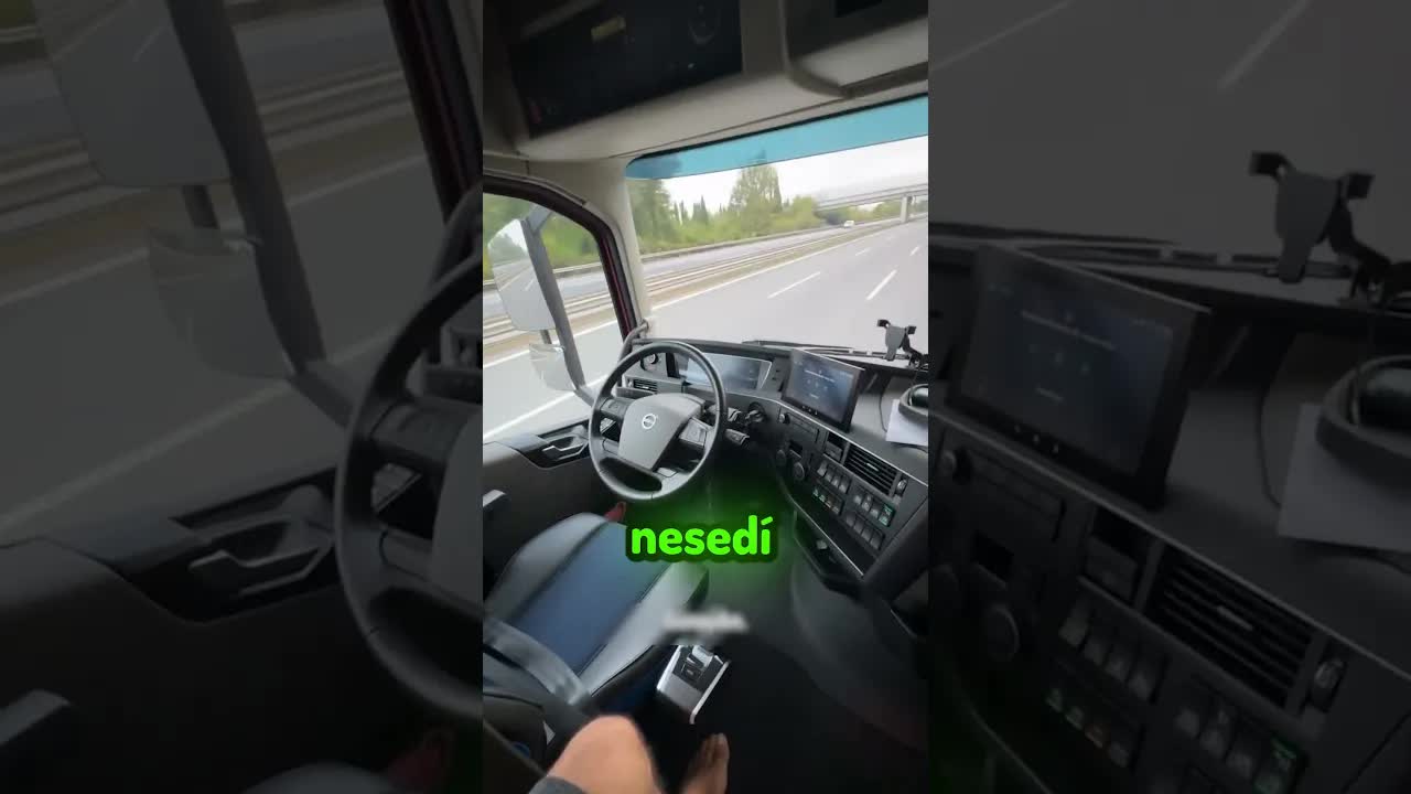 Autonomní kamion jel bez řidiče