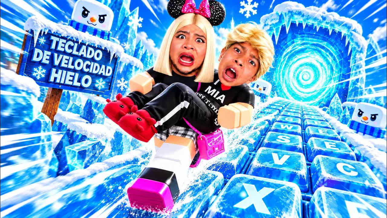 Jugando el teclado de velocidad de hielo en Roblox