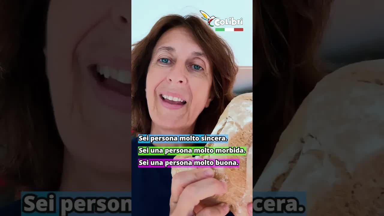 Cosa significa 'sei un pezzo di pane'?