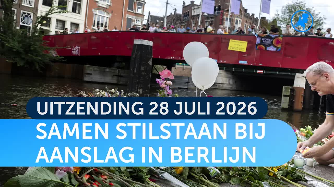 Herdenking in Amsterdam na aanslag op Pride in Berlijn