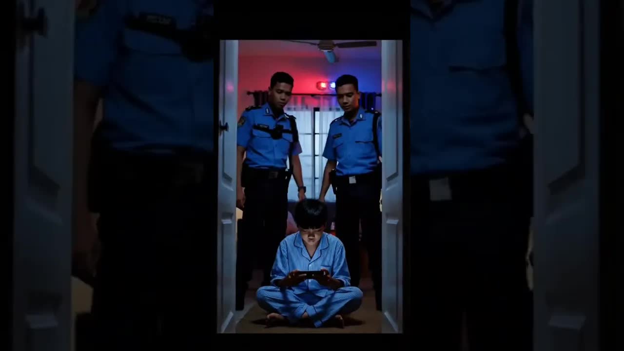Budak Sekolah Ditangkap Polis Main Game