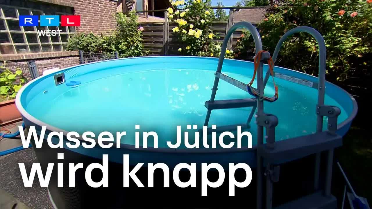 Wasserknappheit in Jülich durch Hitzewelle und Poolbefüllung
