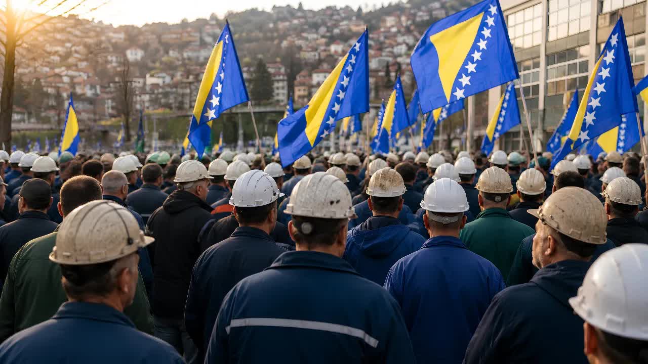 Protest zeničkih rudara zbog neisplaćenih plata