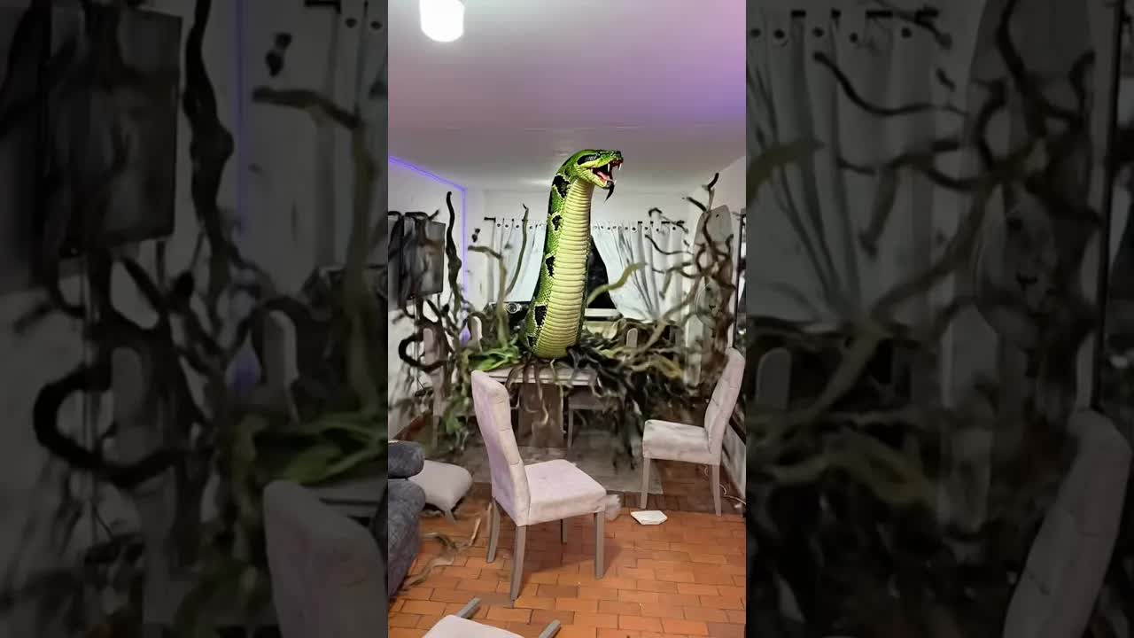 La serpiente gigante en mi casa