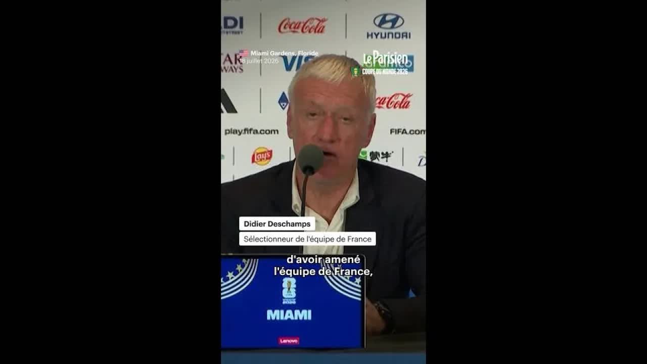 Les derniers mots de Deschamps après la Coupe du Monde
