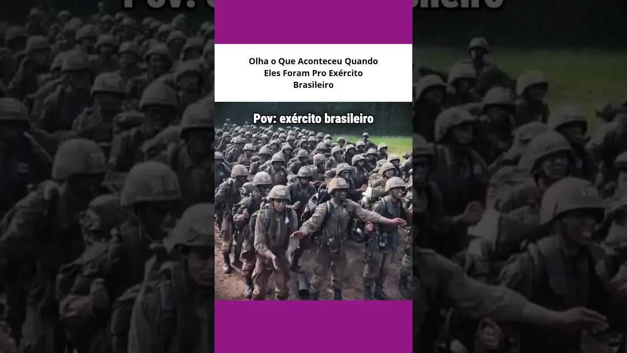 Recrutamento divertido no exército brasileiro