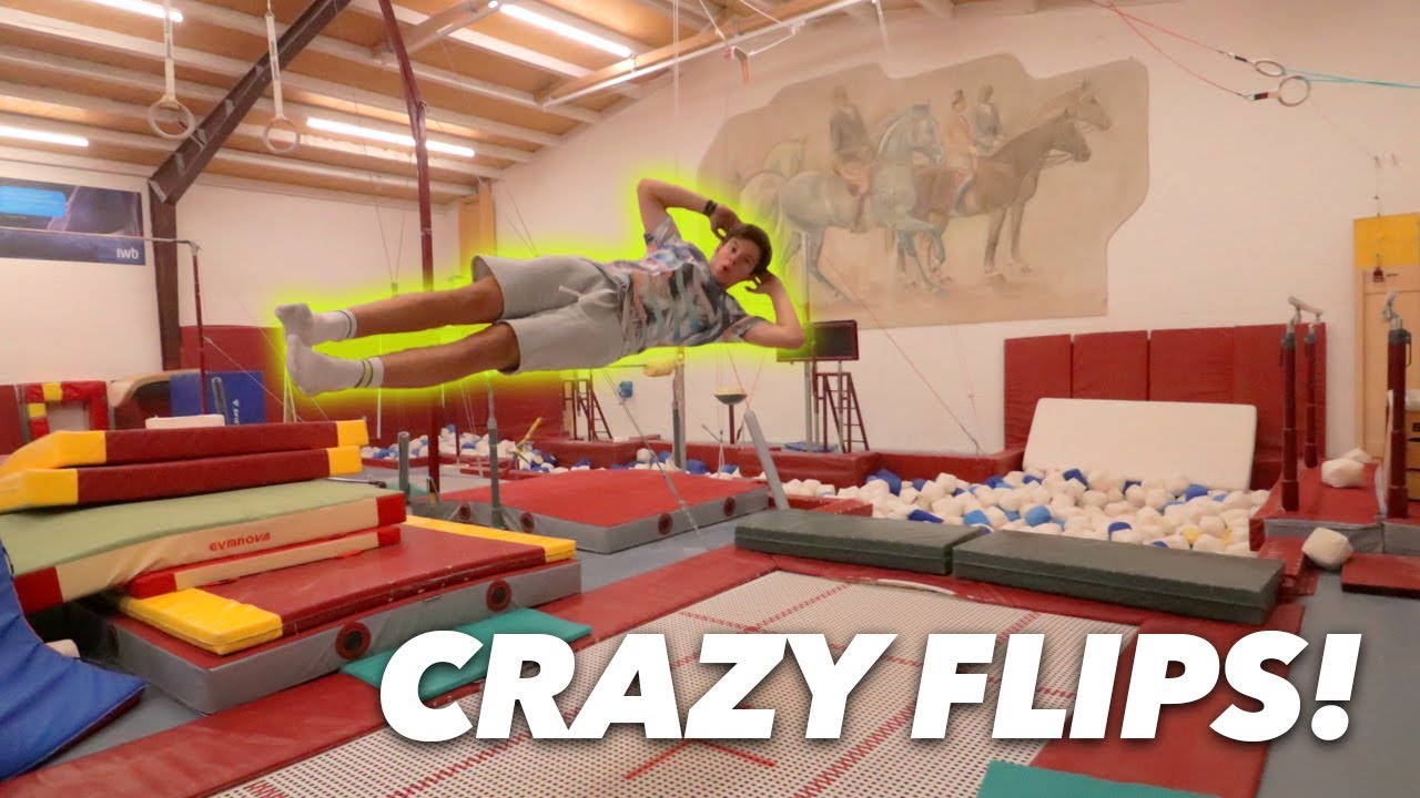 Crazy Flipping Session in der Kunstturnhalle!