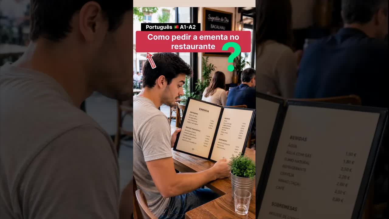 Como pedir a ementa no restaurante