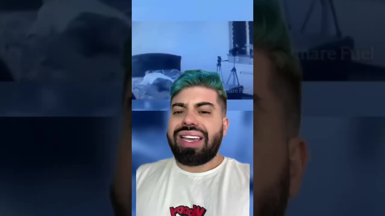 Homem grava paralisia do sono com câmera infravermelha