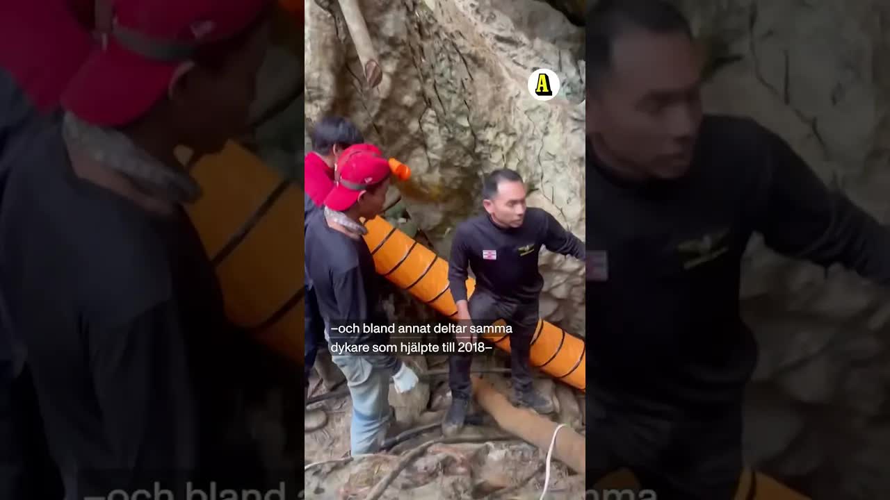 Fem räddade i grotta i Laos – två saknas