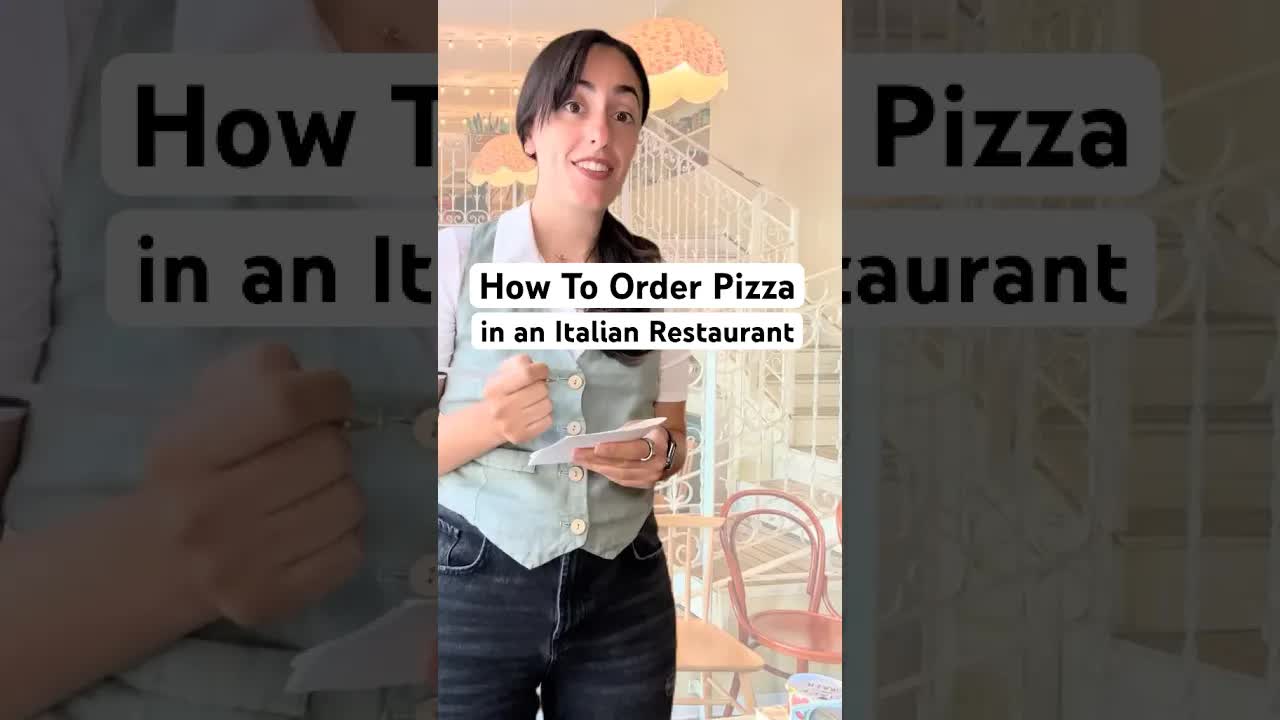 Come ordinare la pizza in italiano