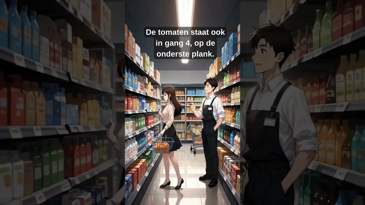 In de supermarkt: waar is de pasta?