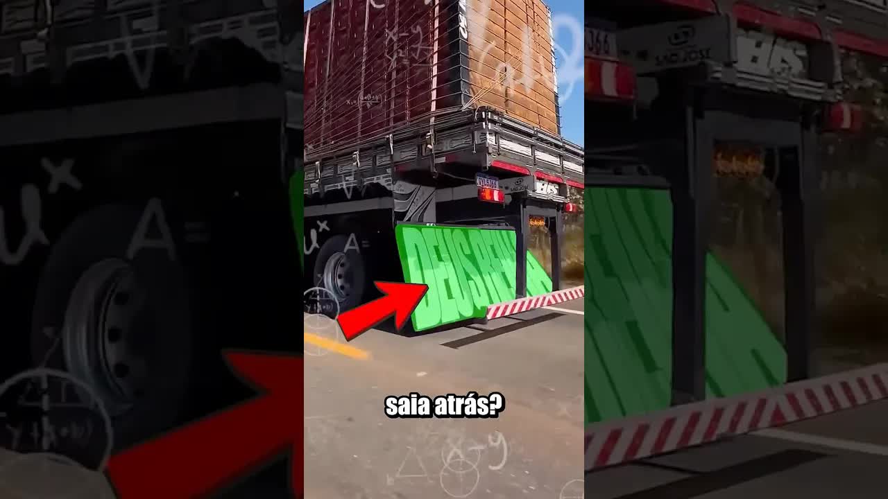 Por que caminhões têm saias atrás?