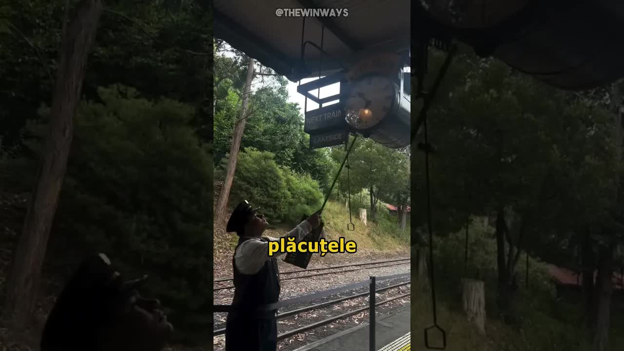 Schimbarea manuală a orarului trenurilor într-o gară veche