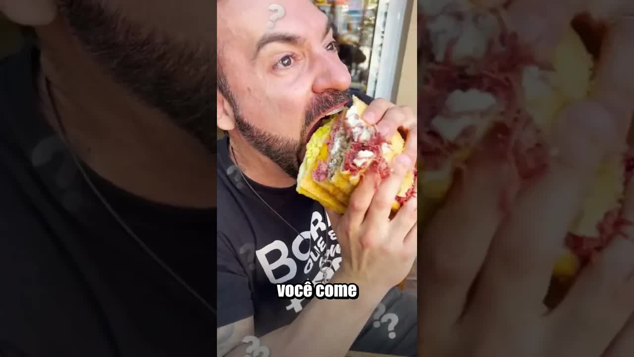 Como você come o pastel?