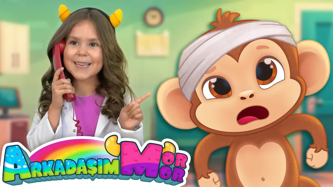 Beş Küçük Maymun Çocuk Şarkısı
