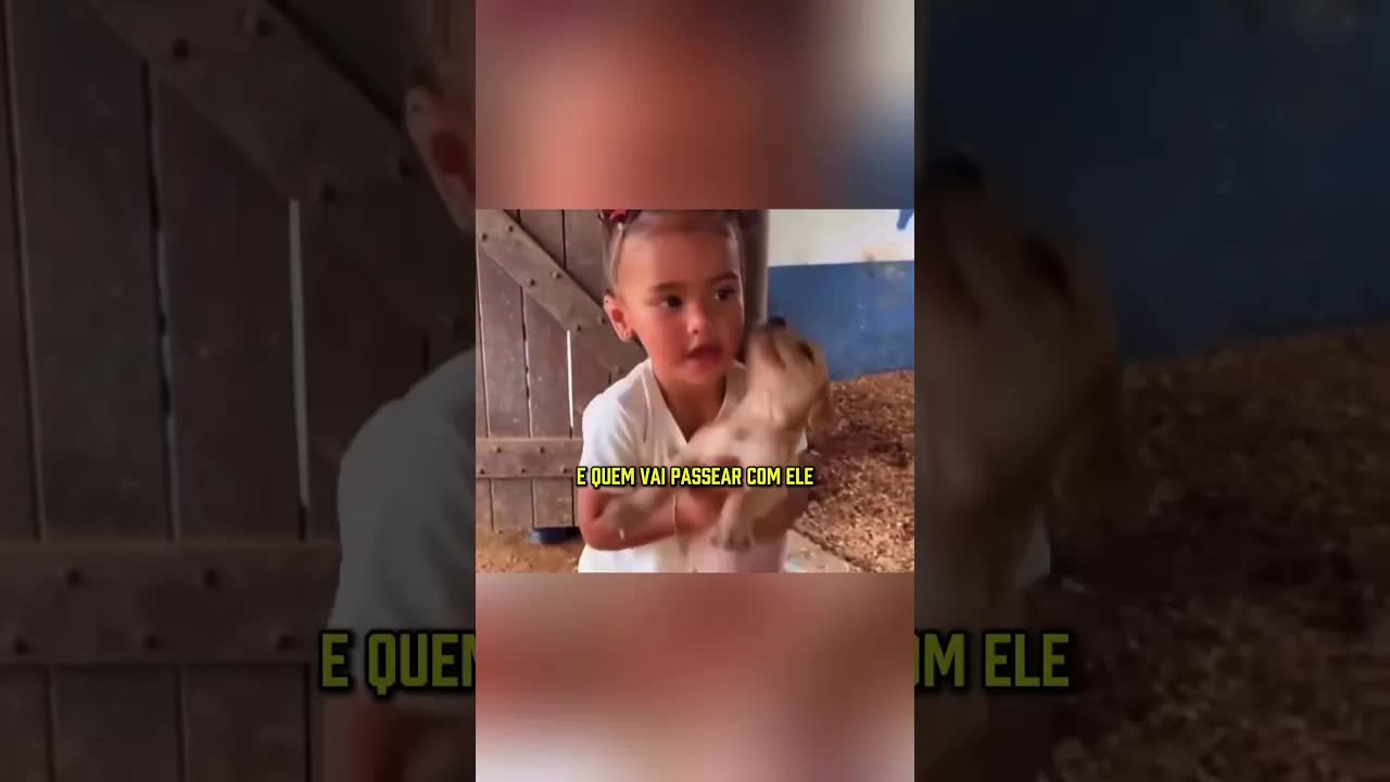 A reação do cachorro que a filha do Neymar queria levar