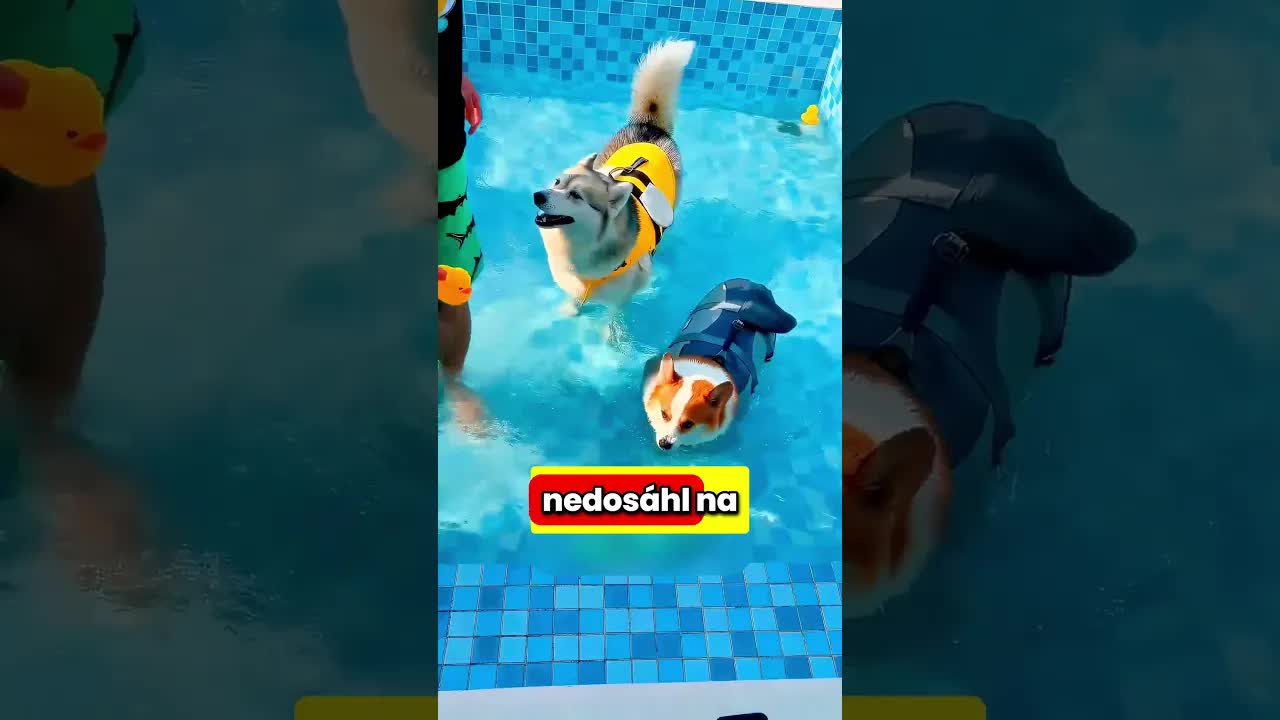 Jak se psi adaptují na vodu v bazénu