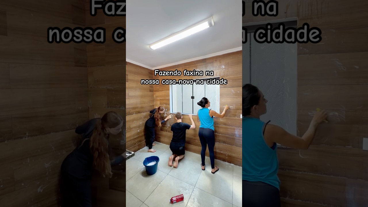 Faxina na nossa nova casa na cidade