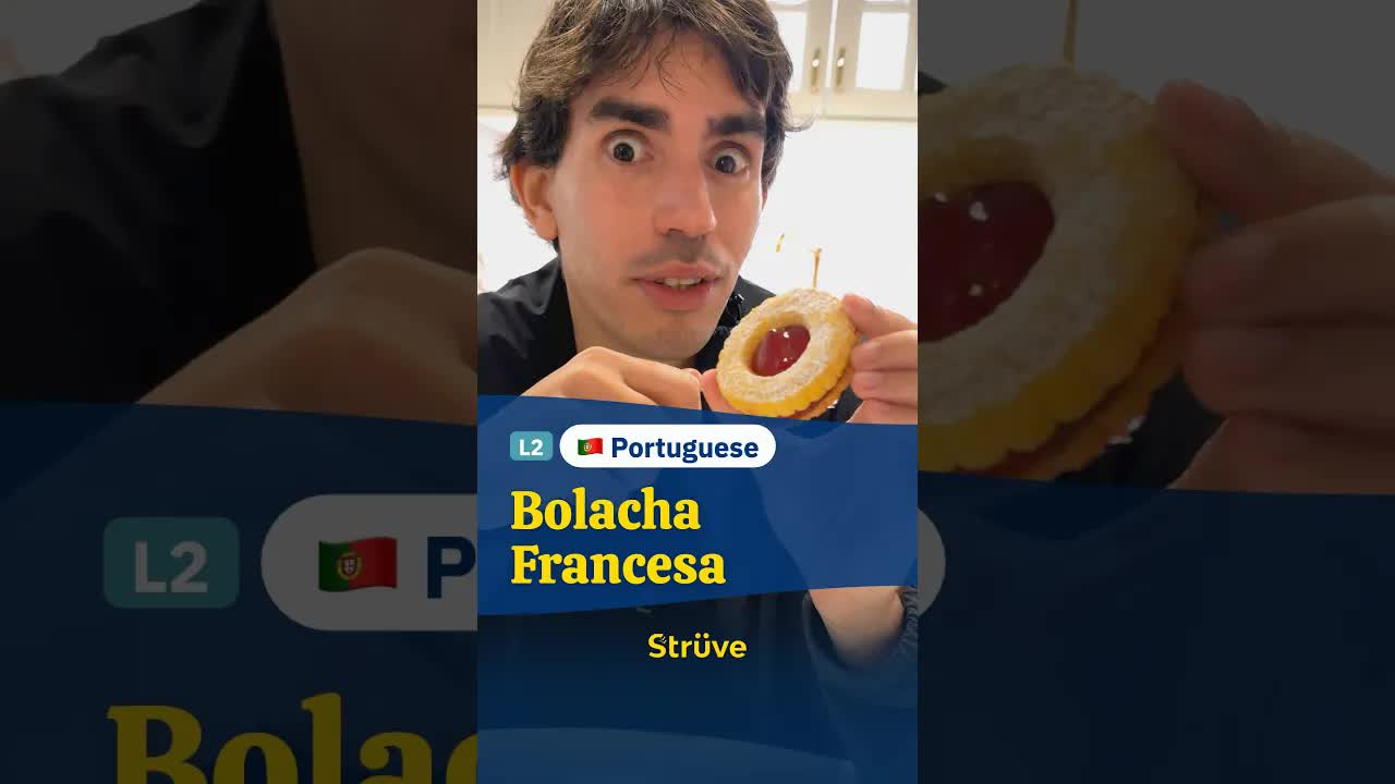 Descrição de uma Bolacha Francesa com Geleia
