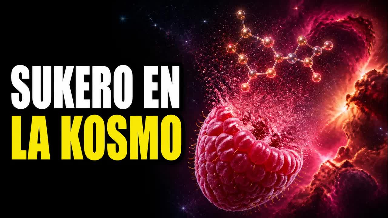Sukero trovita en la kosmo