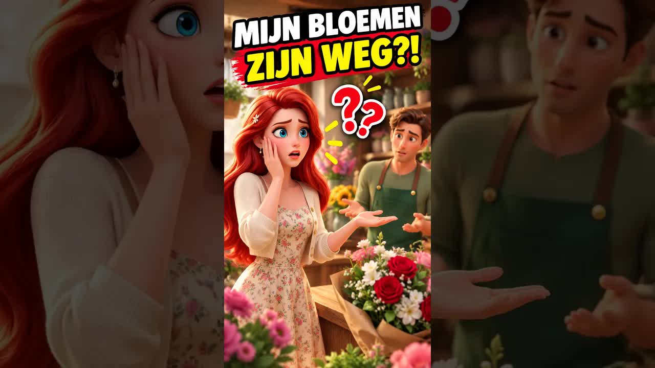 Boeket ophalen bij de bloemenwinkel