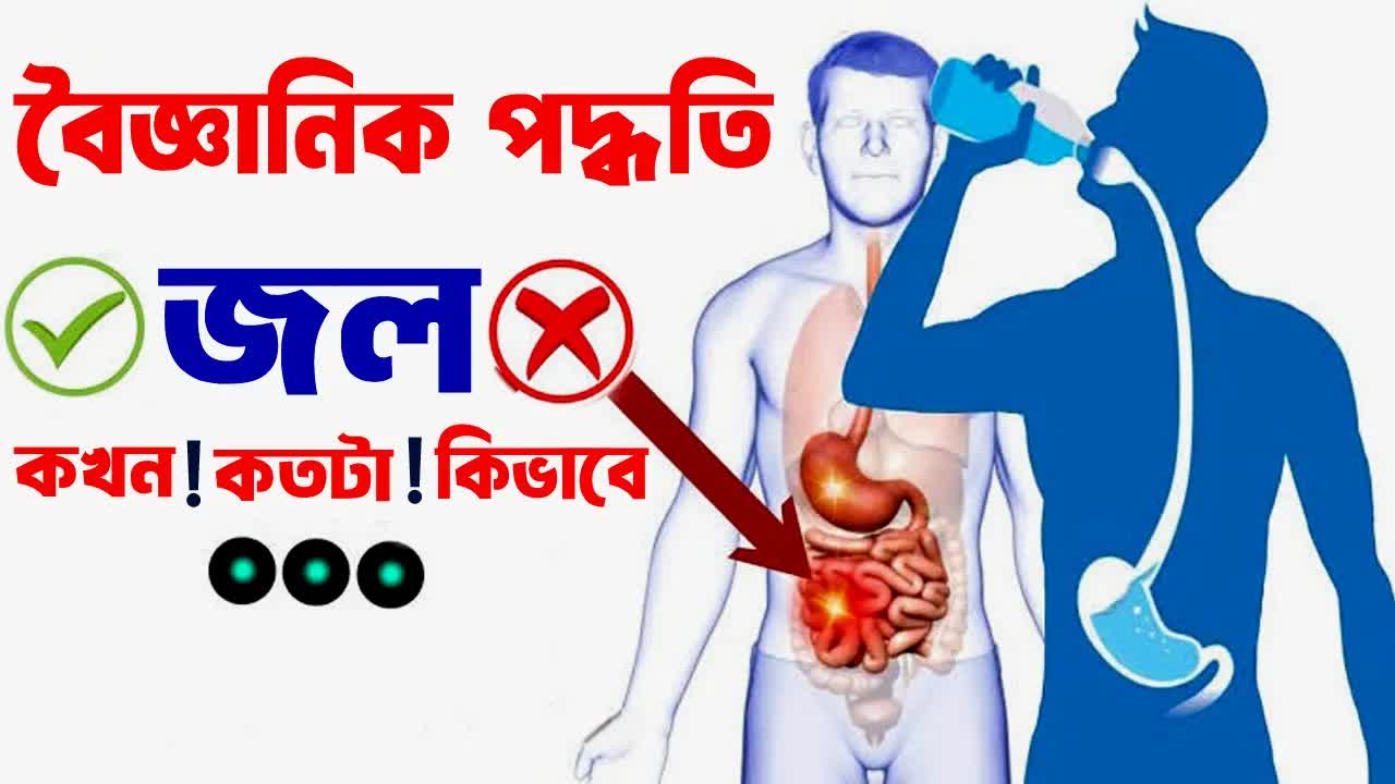 জল পান করার সঠিক পদ্ধতি