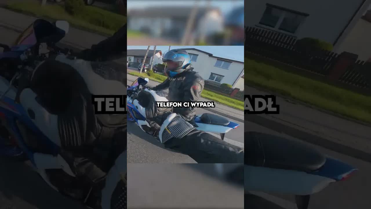 Telefon wypadł z motocykla i się rozbił