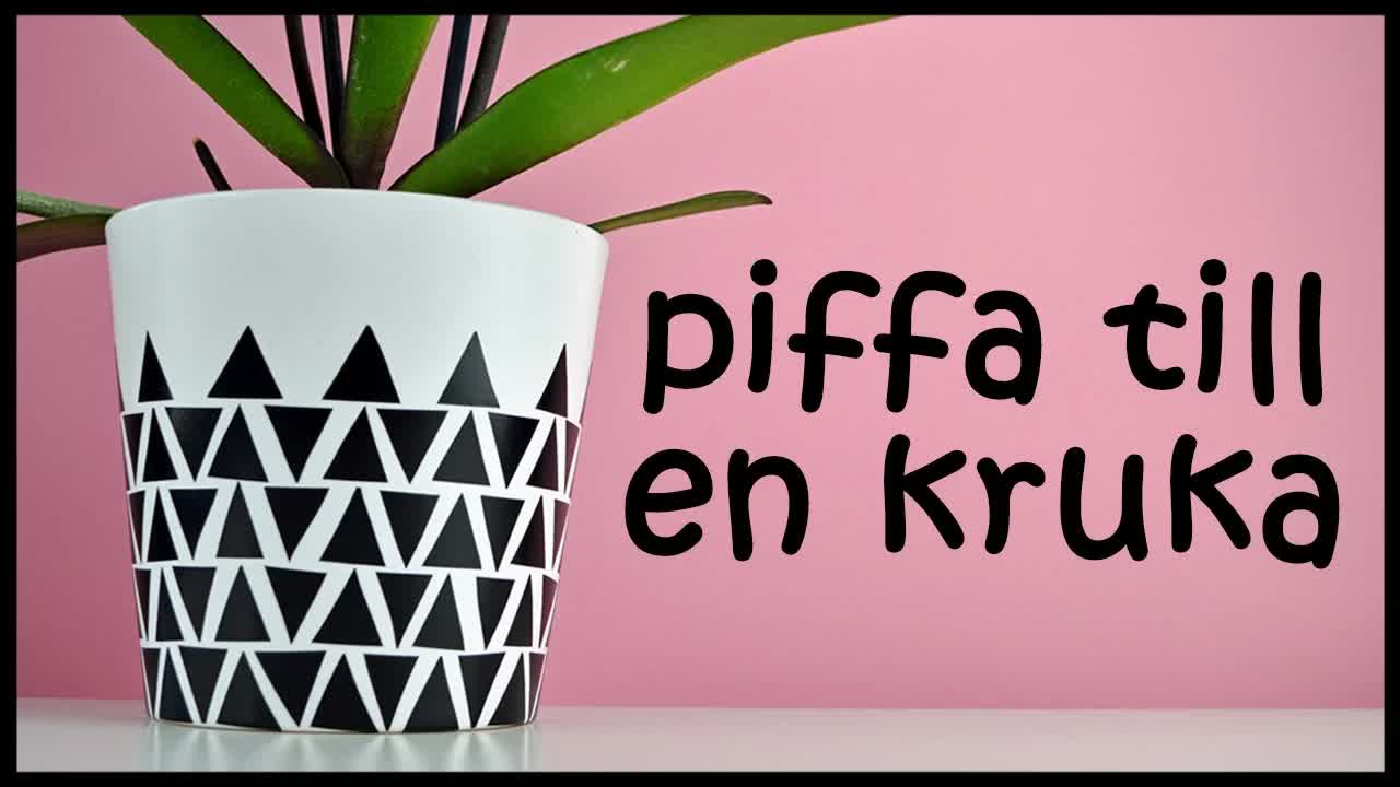 Gör om en kruka med eltejp