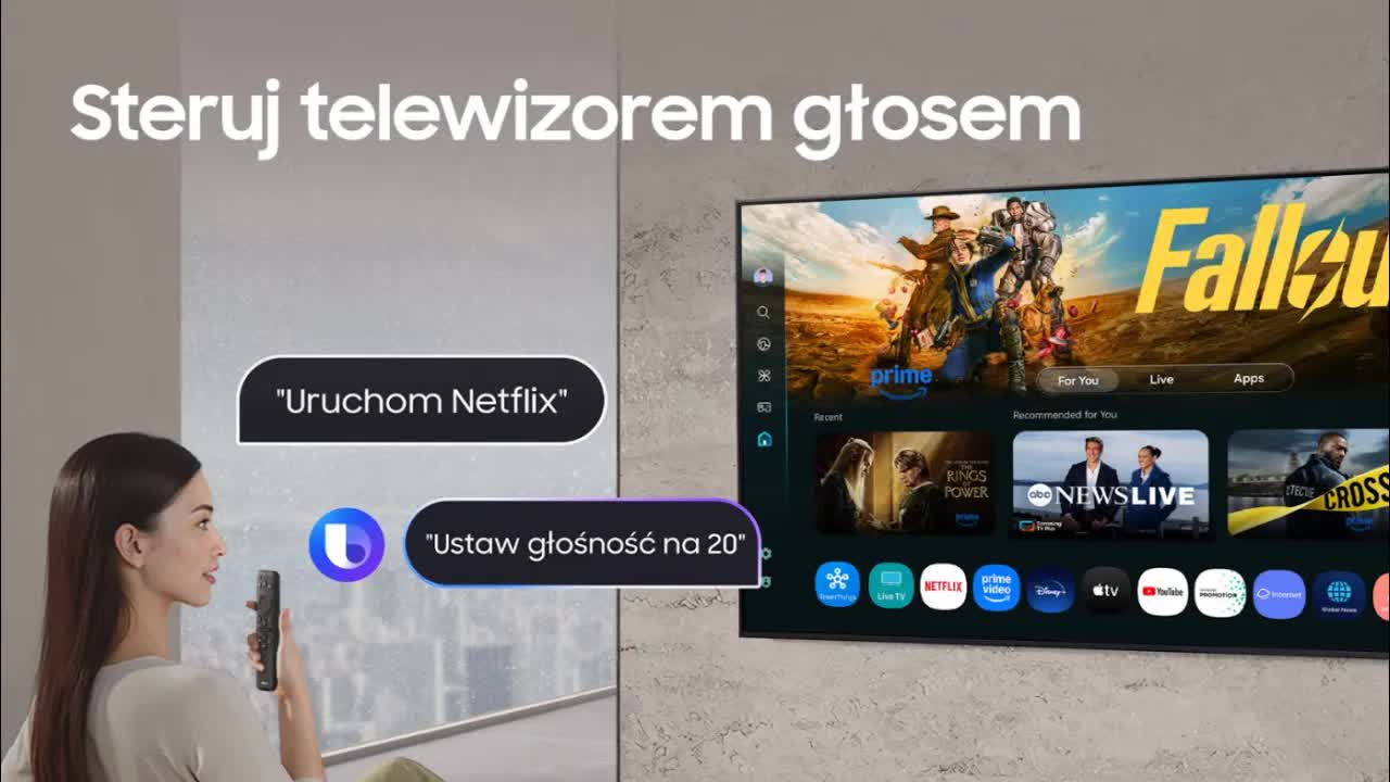 Sterowanie telewizorem Samsung po polsku z Bixby