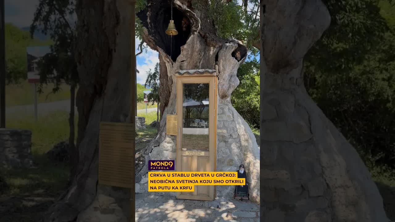 Neobična crkva skrivena u stablu na putu ka Krfu