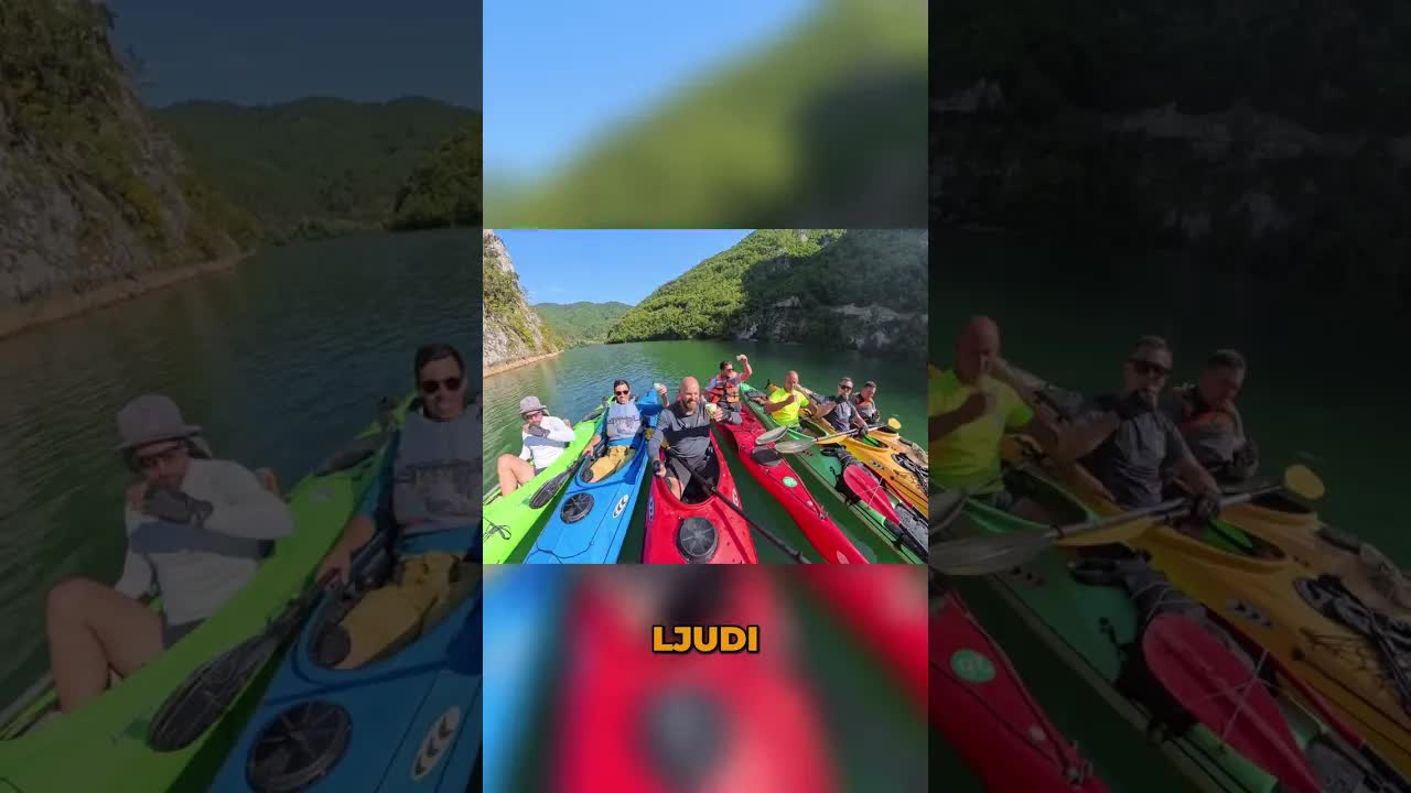 Proslava rođendana kajakašima na Drini