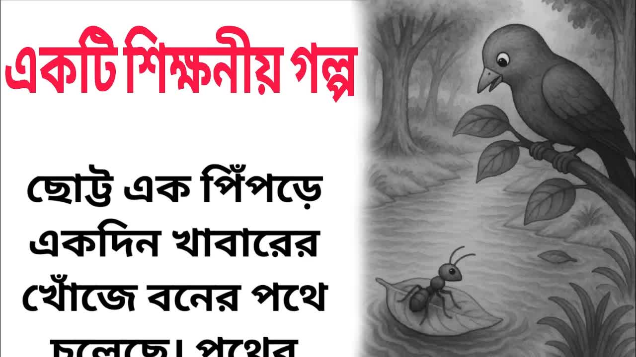 ছোট্ট পিপড়ে ও ঘুঘুর বন্ধুত্বের গল্প