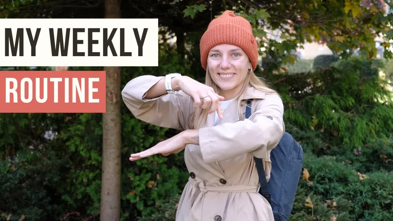 Mi rutina semanal en español muy fácil
