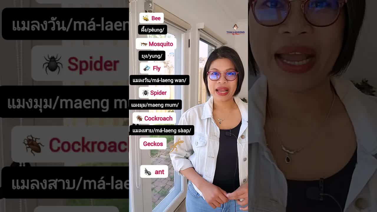 แมลงที่พบทั่วไปในประเทศไทย