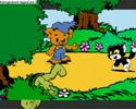 Bamse och Lilleskutt i skogen