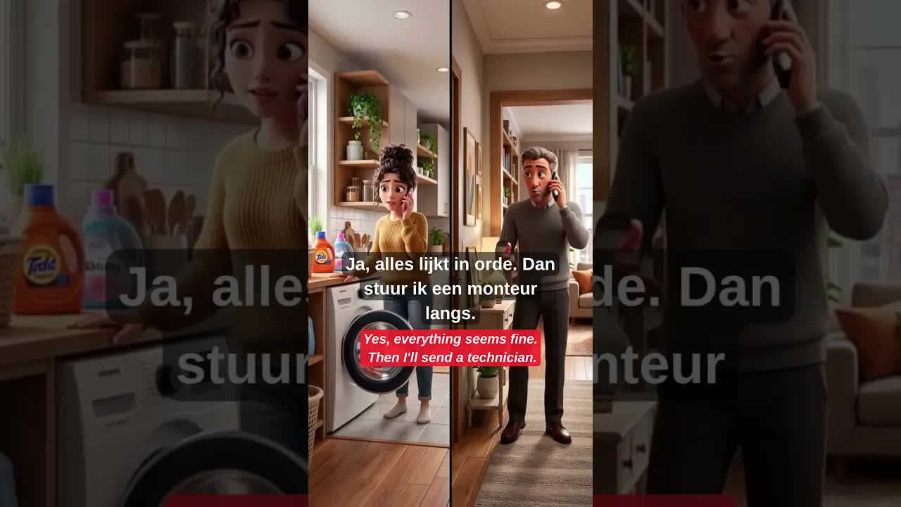 De wasmachine doet het niet