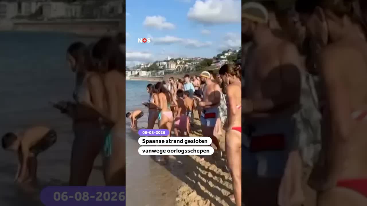 Spaanse stranden gesloten vanwege oorlogsschepen