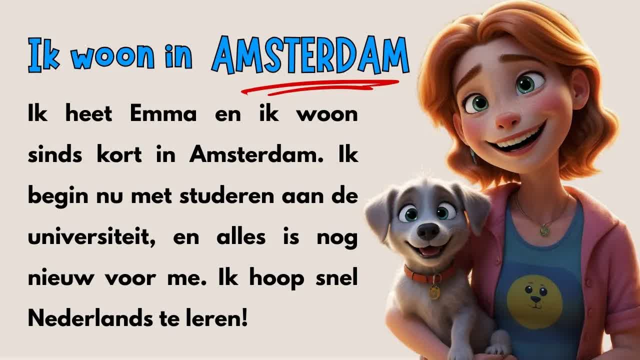 Emma's Journey Learning Dutch in Amsterdam