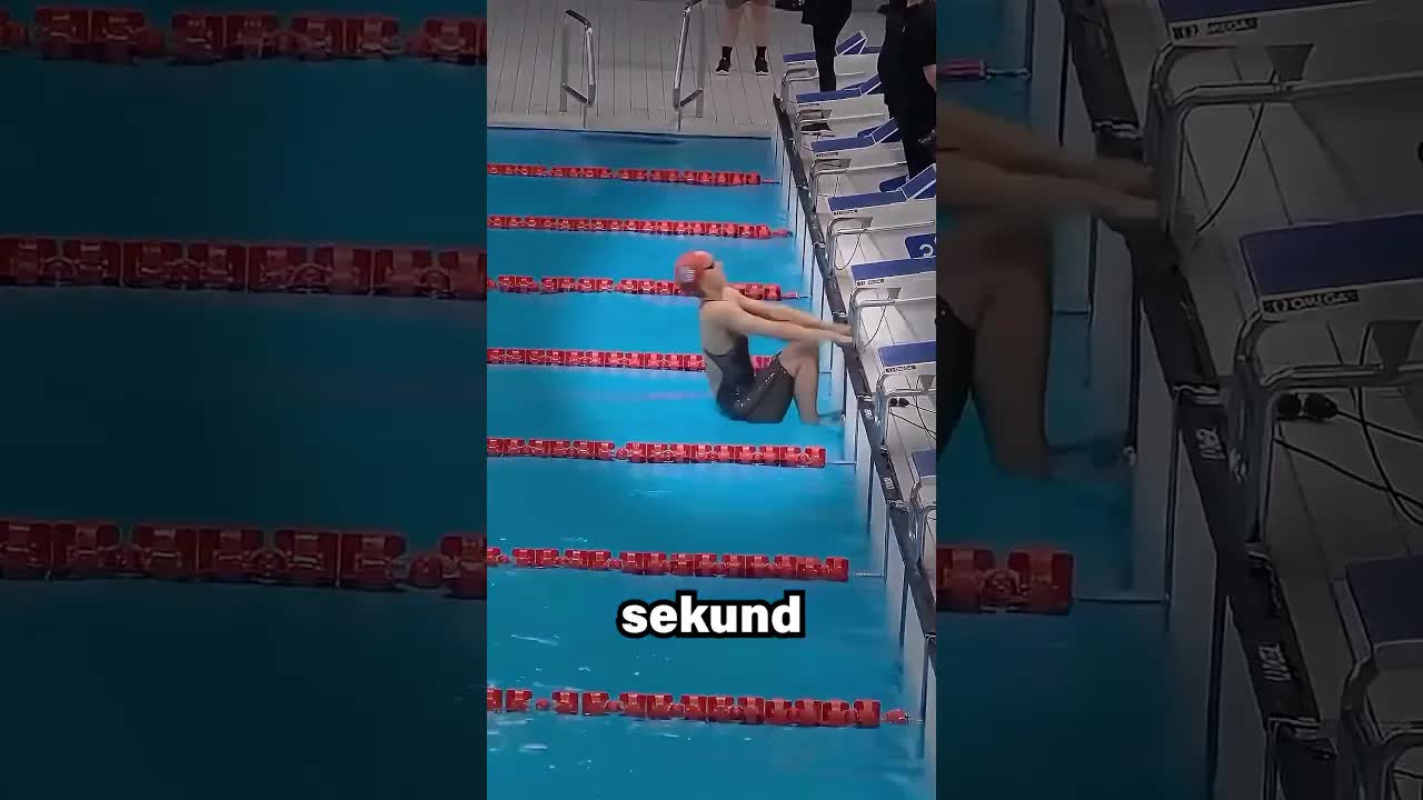 Trenerka pokazała swoje umiejętności pływania